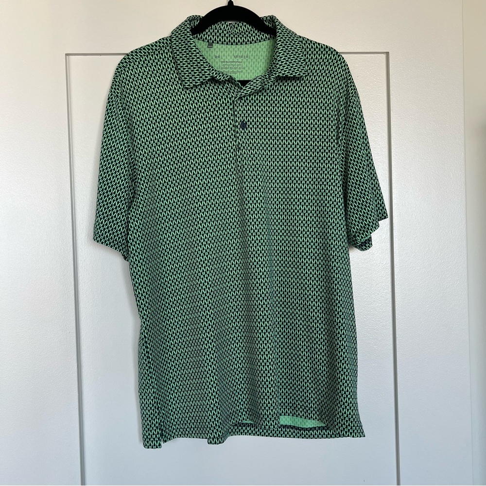Under Armour Men's Polo in Green Pattern